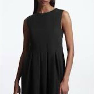 COS Pleated Mini Elegant Black Sleeveless Dress